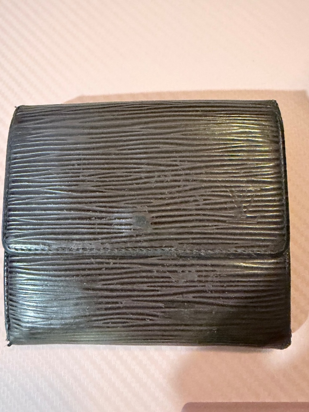Louis Vuitton Brown Epi Leather Small Trifold Wallet
